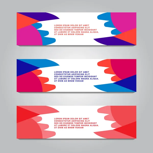 Modello Web Astratto Progettazione Banner Con Colore Opzionale Sfondo Banner — Vettoriale Stock