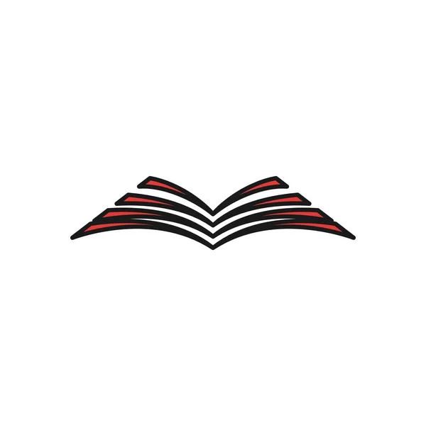 Έμπνευση Του Σχεδιασμού Λογότυπο Βιβλίο — Διανυσματικό Αρχείο