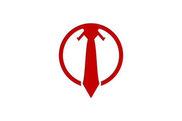 Krawatte Für Büro Logo Design Inspiration — Stockvektor