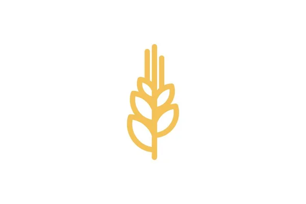 Σιτάρι Σιταριού Γεωργία Πετονιάς Λογότυπο Σχεδιασμό Έμπνευση — Διανυσματικό Αρχείο