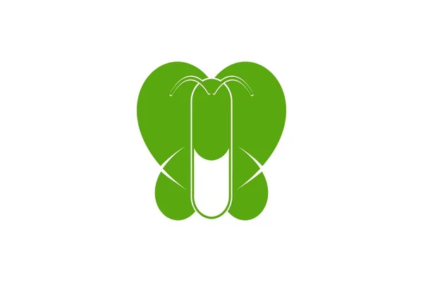 Tablett Piller Och Leaf Medicinsk Logo Design Inspiration — Stock vektor