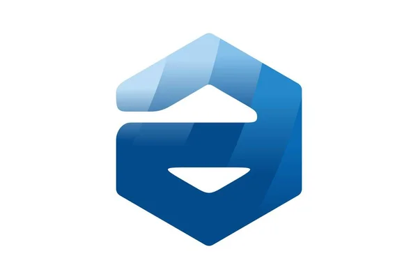 Bokstav Abstrakt Logotyp — Stock vektor