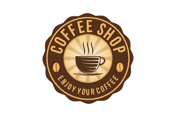 Koffie Logo Design Inspiratie — Stockvector