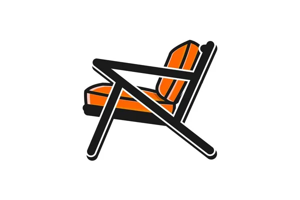 Minimalistische Stuhl Logo Design Inspiration — Stockvektor
