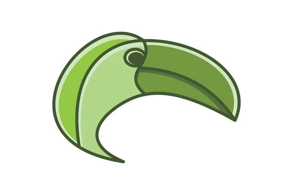 Testa Macaw Uccelli Logo Design Ispirazione — Vettoriale Stock