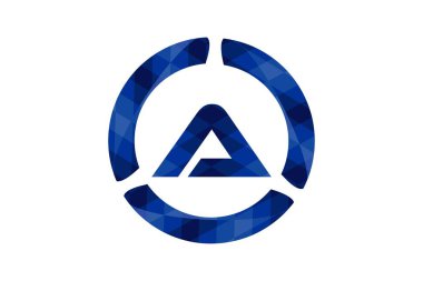 İlk harf A Logo tasarımları ilham, vektör çizim