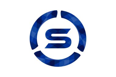 İlk harf S Logo tasarımları ilham, vektör çizim