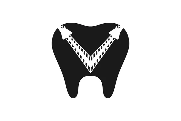 Logotipo Dentário Projeta Inspiração Isolada Fundo Branco —  Vetores de Stock