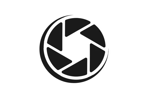 Icono Cámara Lente Diseños Logotipo Inspiración Aislado Sobre Fondo Blanco — Vector de stock