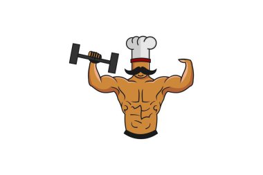 Kas Şef Logo tasarım ilham izole üzerinde beyaz arka planlar