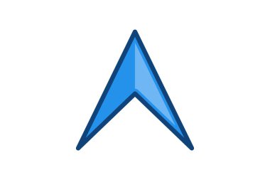 Ok macera harita logo tasarımları ilham izole beyaz arka plan üzerinde