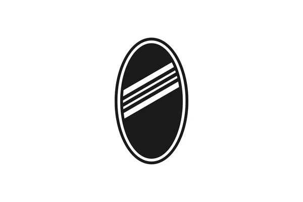 Καθρέφτης Έμπνευση Του Σχεδιασμού Λογότυπο Απομονωθεί Λευκό Φόντο — Διανυσματικό Αρχείο