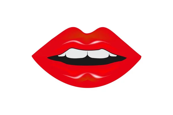 Lippen Vrouw Schoonheid Logo Cosmetische Ontwerpen Inspiratie Geïsoleerd Witte Achtergrond — Stockvector