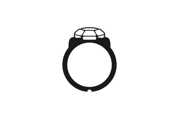 Kroužek Bižuterie Logo Vzory Inspirace Izolované Bílém Pozadí — Stockový vektor