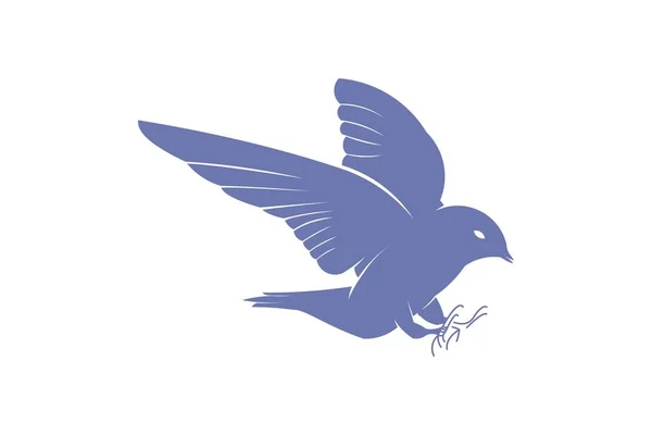 Fliegender Vogel Logo Designs Inspiration Isoliert Auf Weißem Hintergrund — Stockvektor