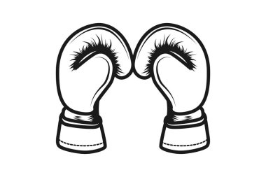 boks eldivenleri logo tasarımları ilham izole beyaz arka plan üzerinde