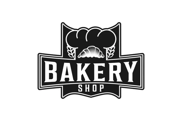 Vintage Bakery Shop Logo Designs Inspiration Isolated White Background — Stock Vector