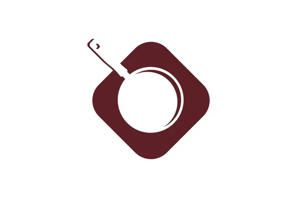 Pfanne Kochen Logo Designs Inspiration Isoliert Auf Weißem Hintergrund — Stockvektor
