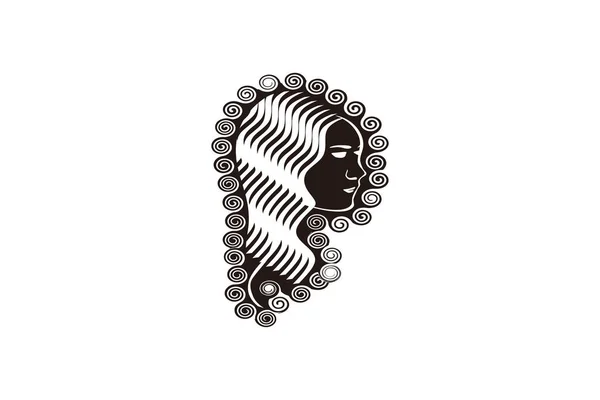 Kozmetik Güzellik Logo Tasarımları Ilham Izole Beyaz Arka Plan Üzerinde — Stok Vektör