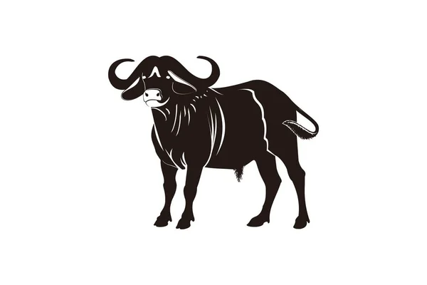 Ubój Bydła Wołowiny Logo Projekty Inspiracji Izolowane Białym Tle — Wektor stockowy