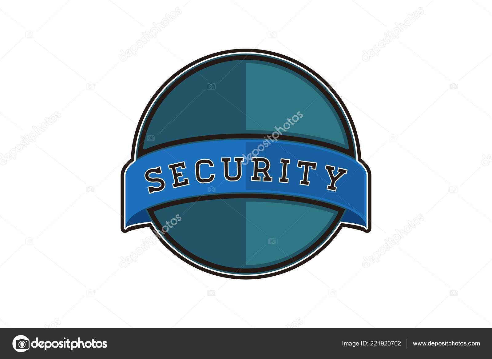 Security Emblem Badge Logo Designs Inspiration Isolated White