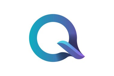 Q O logo tasarımları ilham izole beyaz zemin üzerine mektup