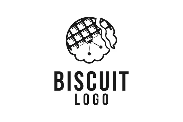 Biscuit Logo Designs Inspiration Isolated White Background — Stock Vector