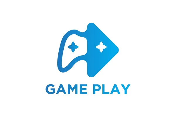 游戏按钮和喜悦棒 游戏标志设计灵感隔离在白色背景 — 图库矢量图片