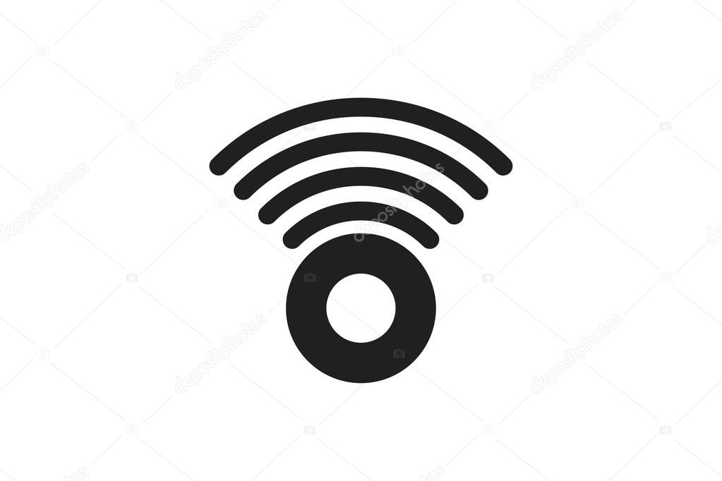 Signal, wifi, radar logo Designs Inspiration Isolated on White Background