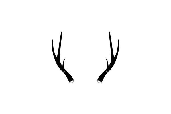 Логотип Охотника Оленей Проектирует Вдохновение Изолированное Белом Фоне — стоковый вектор