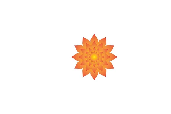 Soyut Çiçek Logo Tasarımları Ilham Izole Beyaz Arka Plan Üzerinde — Stok Vektör