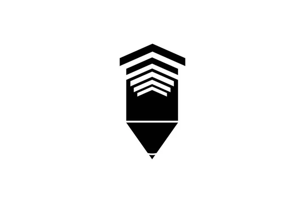 Στυλό Έμπνευση Σχέδια Λογότυπων Που Απομονώνονται Λευκό Φόντο — Διανυσματικό Αρχείο