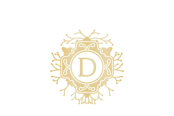 Initiale Hochzeit Boutique Logo Designs Inspiration Isoliert Auf Weißem Hintergrund — Stockvektor