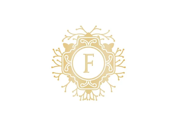 Inicial Casamento Boutique Logotipo Projeta Inspiração Isolada Fundo Branco — Vetor de Stock