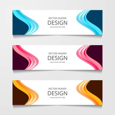 Soyut Tasarım afiş, web şablonu, düzenini üstbilgisi şablonları, modern vektör çizim