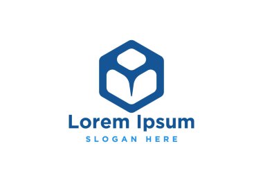 kutu Logo İlham beyaz arka plan üzerinde izole