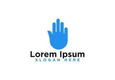 Soyut El Logo Tasarımları, Vektör İllüstrasyon