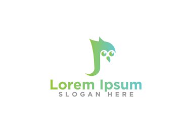 Soyut Penguen Logo Tasarımları, Vektör İllüstrasyon