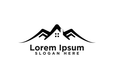 Ev Logo Tasarımları, Vektör İllüstrasyon