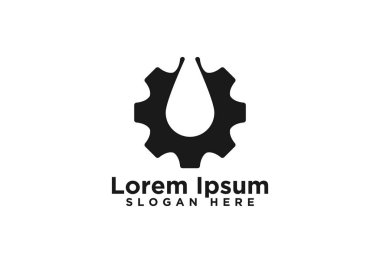 Dişli Logo Tasarımları, Vektör İllüstrasyon