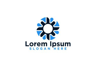 Soyut pervane Logo Tasarımları, Vektör İllüstrasyon