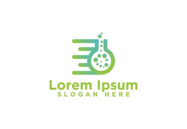 Laboratuvar Hızı, Laboratuvar Logo Tasarımları, Vektör İllüstrasyon