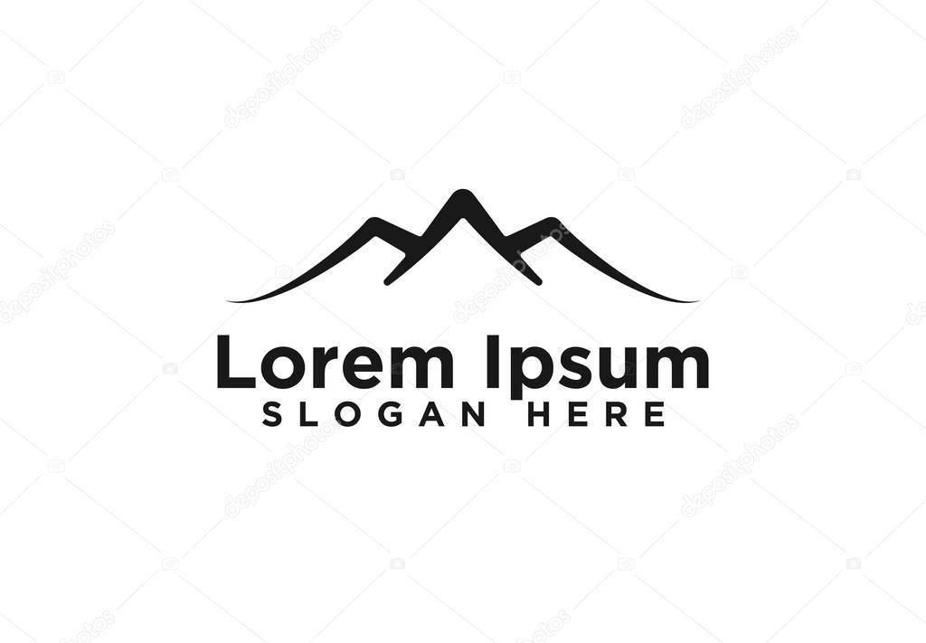 Mountain Logo Designs, Vector Illustration