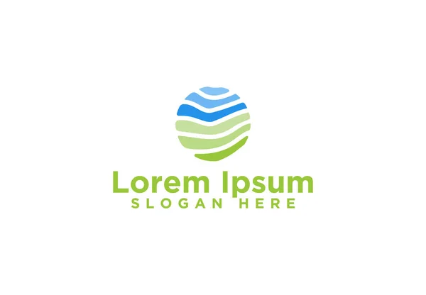Абстрактний Дизайн Логотипу Землі Векторні Ілюстрації — стоковий вектор