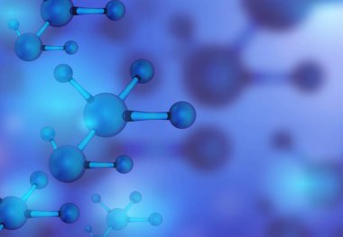 Molekülleri tasarlamak. Vektör çizim. Atomlar. Başlık sayfası veya el ilanı için tıbbi geçmişi