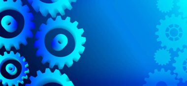 Mekanizma sistemi dişli çarkları. Bilim arka plan soyut teknoloji. Geometrik şekiller ile fütüristik arayüzü. Vektör çizimi