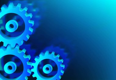 Mekanizma sistemi dişli çarkları. Bilim arka plan soyut teknoloji. Geometrik şekiller ile fütüristik arayüzü. Vektör çizimi