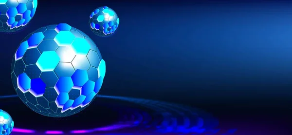 Digitale tech Globe. Ball Round technologie. Vector illustratie — Stockvector