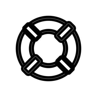 Can yeleği sembolü simgesi simgesi, Vektör İllüstrasyonu