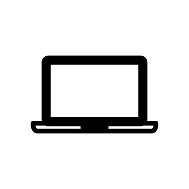 dizüstü bilgisayar sembolü simgesi, Vektör İllüstrasyonu